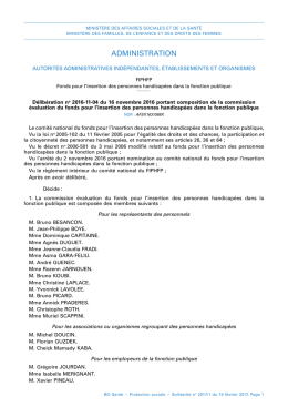 administration - Ministère des Affaires sociales et de la Santé
