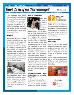 F&eacute;vrier 2017 - Parrainage civique des MRC d`Acton et des