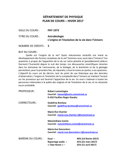 PHY1973 - D&eacute;partement de physique