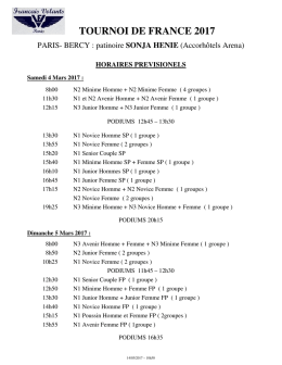 Horaires