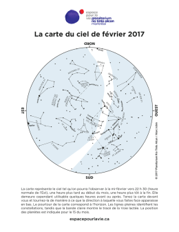 La carte du ciel de février 2017