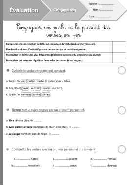 Conjuguer un verbe