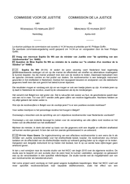 commissie voor de justitie commission de la justice
