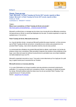 Forum: Trucs en vrac