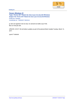 Forum: Windows 10