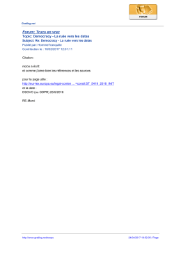 Forum: Trucs en vrac