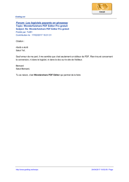 Forum: Les logiciels payants en giveaway