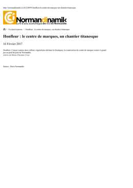 Honfleur : le centre de marques, un chantier