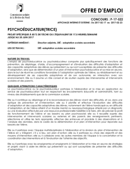 offre d`emploi - AMEQ en ligne