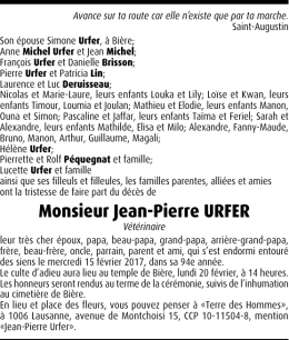 Monsieur Jean-Pierre URFER