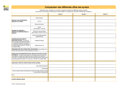 Comparaison des différentes offres des syndics