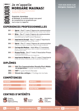 bonjour ! - Morgane Maunas