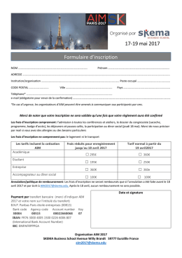 Formulaire d`inscription pdf