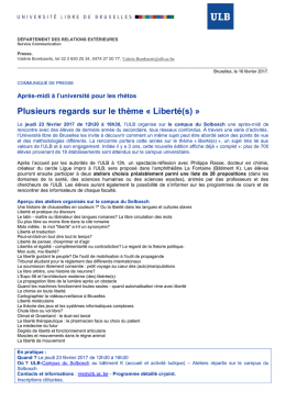 Plusieurs regards sur le thème « Liberté(s)