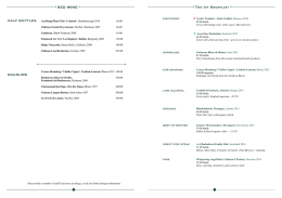 Wine View Menu