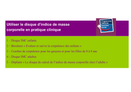 Utiliser le disque d`IMC 1ere page