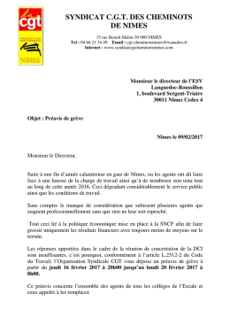 syndicat cgt des cheminots de nimes