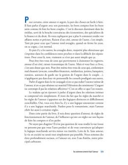 pour lire l`extrait de l`amour et l`argent