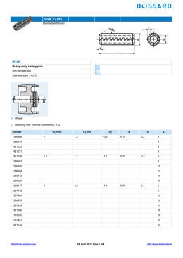 VSM 12785 - Bossard e-Shop