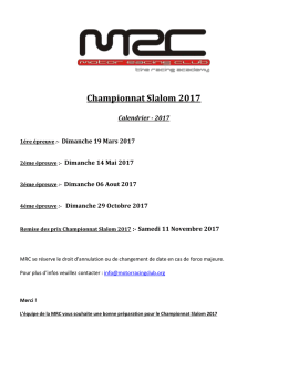 Championnat Slalom 2017