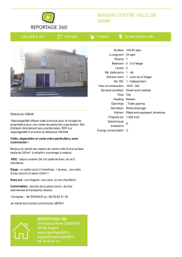 House for sale Cholet Centre