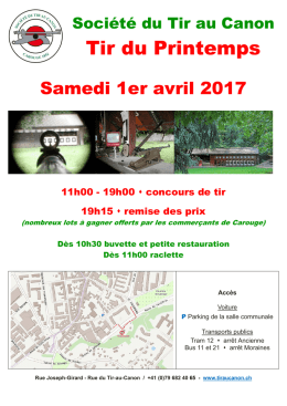 Flyer tir printemps 2017 - Soci&eacute;t&eacute; du Tir au Canon de Carouge