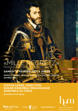 mille regretz - HES