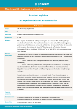 Assistant Ing&eacute;nieur en exp&eacute;rimentation et instrumentation