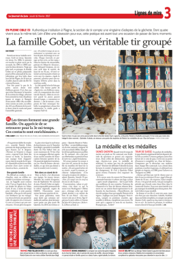 La famille Gobet, un véritable tir groupé