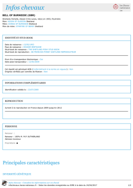 Infos chevaux - Les Haras nationaux
