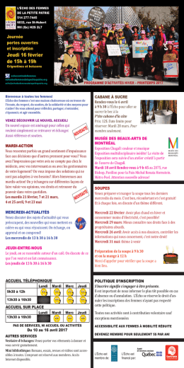 Pour t&eacute;l&eacute;charger notre programmation pour l`hiver et le printemps