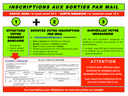 inscriptions aux sorties par mail
