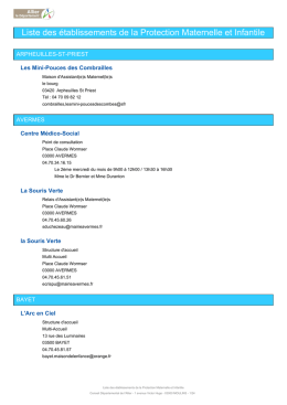 T&eacute;l&eacute;charger le PDF complet - Conseil D&eacute;partemental de l`Allier