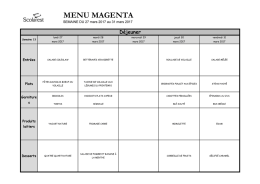 menu magenta - Saint Jean Hulst