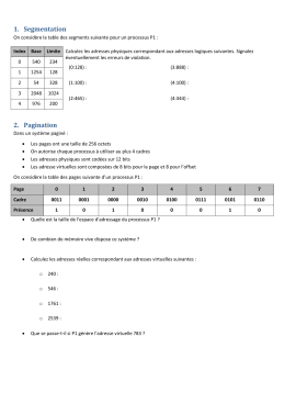 1. Segmentation 2. Pagination