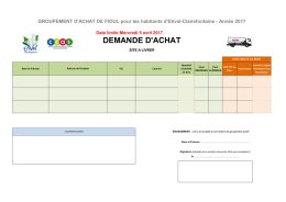 demande d`achat - Etival