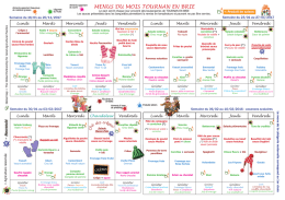 Menus jusqu`au 10 février 2017 - Tournan-en-Brie