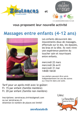 Massages entre enfants (4-12 ans)