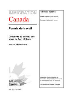 Citoyenneté et Immigration Canada