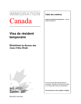 IMM 5853F: Visa de r&eacute;sident temporaire