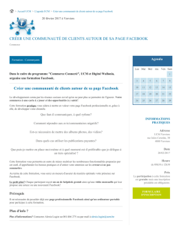 Créer une communauté de clients autour de sa page