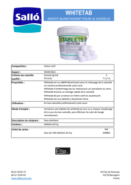 Fiche produit - EFFIGY