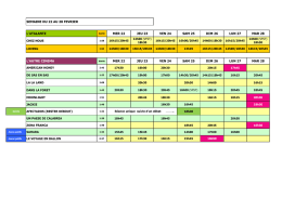 Semaine du 22 au 28 février