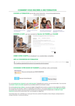 comment vous inscrire a une formation