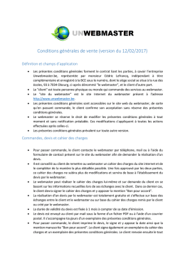 Conditions générales