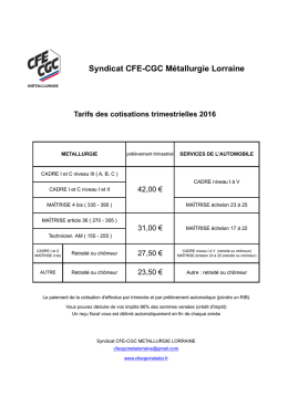 CFE-CGC M&eacute;tallurgie Lorraine