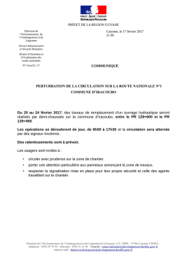 communiqu&eacute; de presse