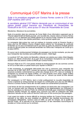 lire le communiqu&eacute;
