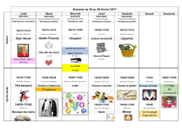 20 au 26 f&eacute;vrier