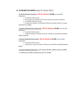 24 HEURES DU MANS (auto) (17-18 juin 2017)